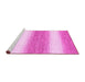 Sideview of Machine Washable Abstract Pink Modern Rug, wshabs1397pnk