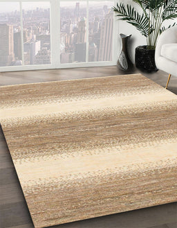 Machine Washable Abstract Pastel Orange Rug in a Family Room, wshabs1397