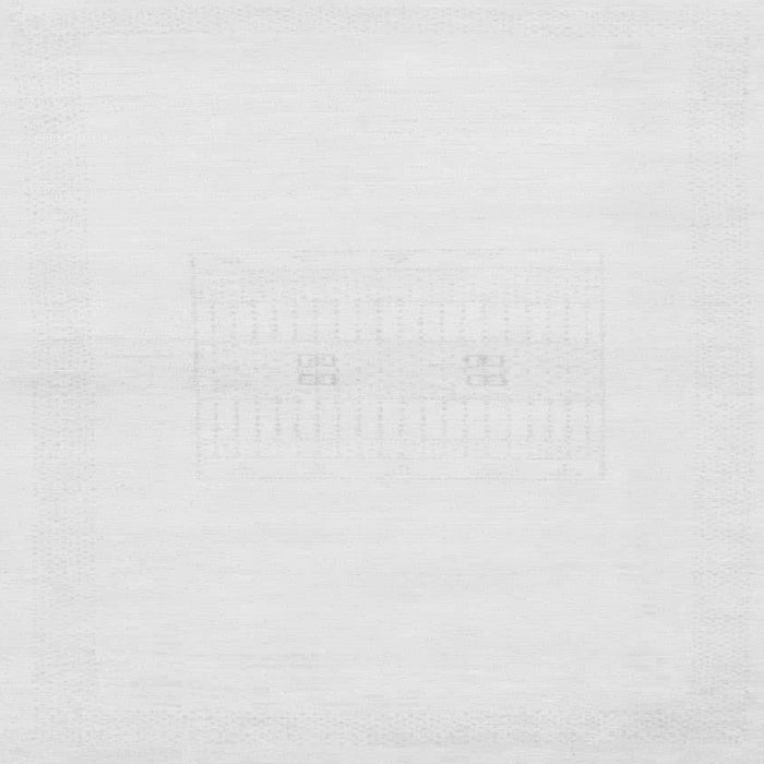 Square Machine Washable Solid Gray Modern Rug, wshabs1398gry