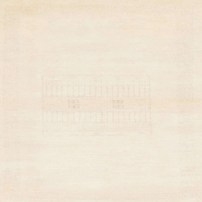 Square Machine Washable Abstract Bisque Beige Rug, wshabs1398