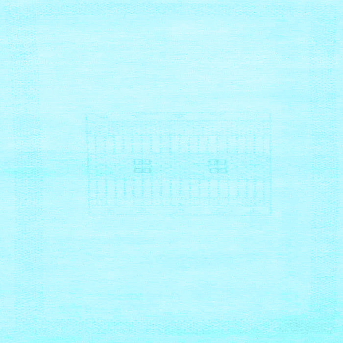 Square Solid Light Blue Modern Rug, abs1398lblu