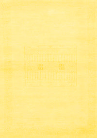 Solid Yellow Modern Rug, abs1398yw