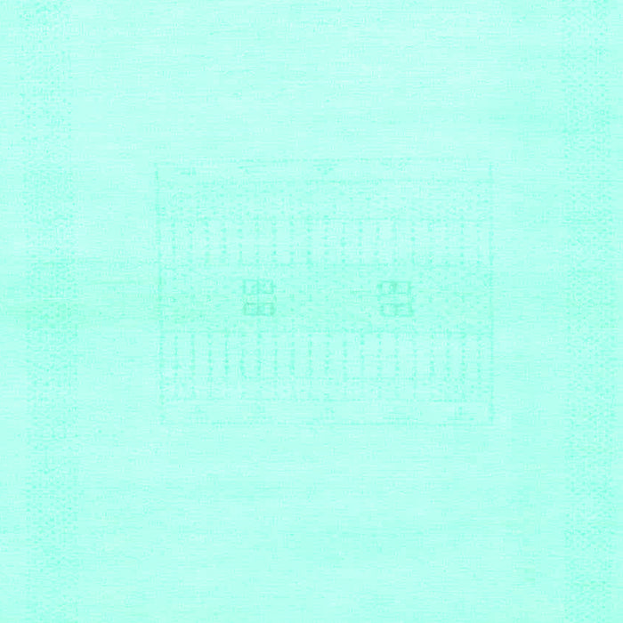 Machine Washable Solid Turquoise Modern Area Rugs, wshabs1398turq