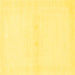 Square Solid Yellow Modern Rug, abs1398yw