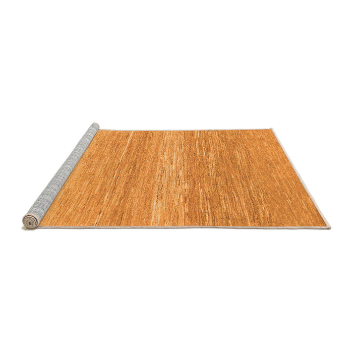 Sideview of Machine Washable Abstract Orange Modern Area Rugs, wshabs1399org
