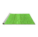 Sideview of Machine Washable Abstract Green Modern Area Rugs, wshabs1399grn