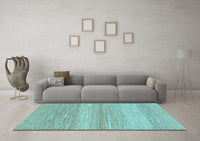 Machine Washable Abstract Light Blue Modern Rug, wshabs1399lblu