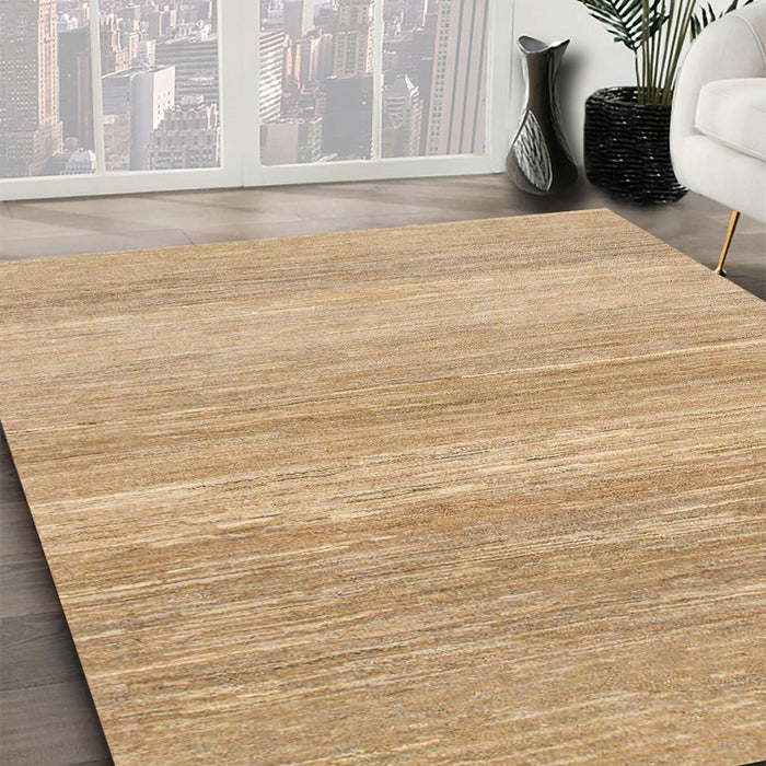 Machine Washable Abstract Bronze Brown Rug in a Family Room, wshabs1399