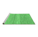 Sideview of Machine Washable Abstract Emerald Green Modern Area Rugs, wshabs1399emgrn