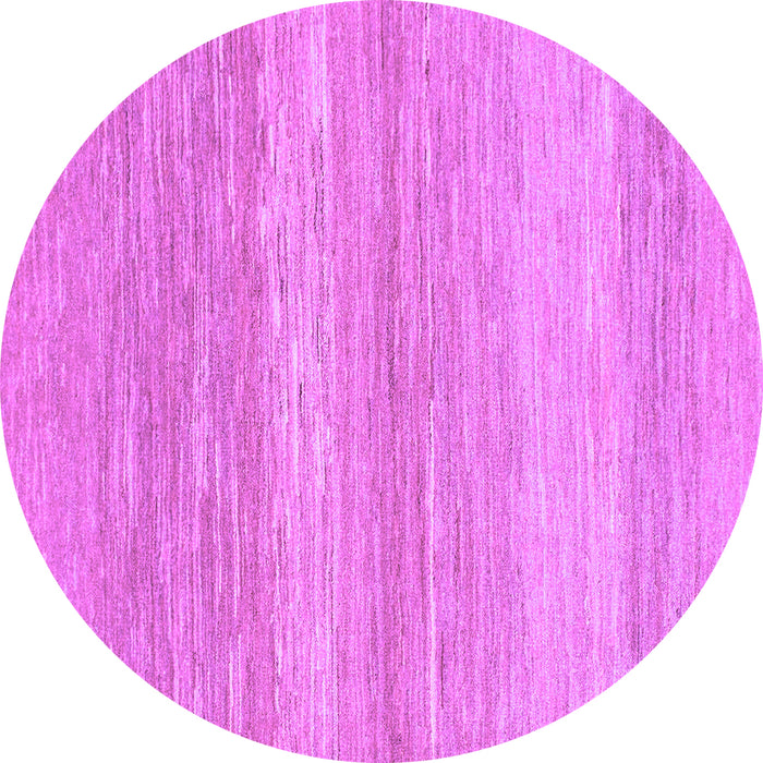 Round Machine Washable Abstract Purple Modern Area Rugs, wshabs1399pur
