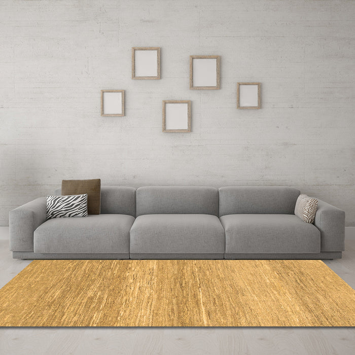 Machine Washable Abstract Brown Modern Rug in a Living Room,, wshabs1399brn