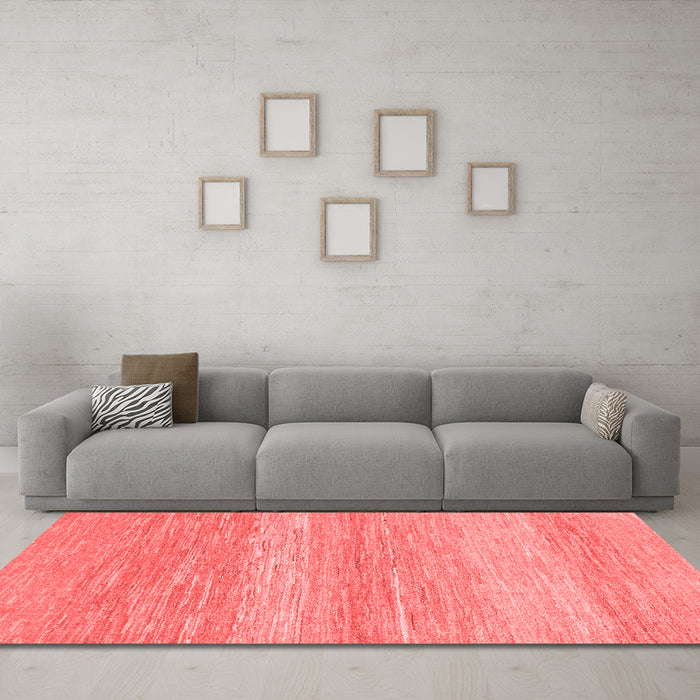 Modern Red Washable Rugs