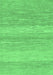 Machine Washable Abstract Emerald Green Modern Area Rugs, wshabs1399emgrn