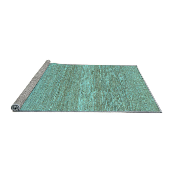Sideview of Machine Washable Abstract Light Blue Modern Rug, wshabs1399lblu