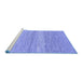 Sideview of Machine Washable Abstract Blue Modern Rug, wshabs1399blu