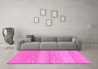 Machine Washable Abstract Pink Modern Rug, wshabs1399pnk