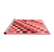 Modern Red Washable Rugs