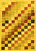 Machine Washable Checkered Yellow Modern Rug, wshabs139yw