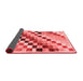 Checkered Red Modern Area Rugs