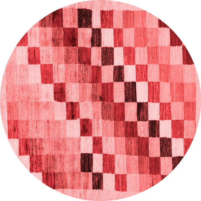 Checkered Red Modern Rug, abs139red