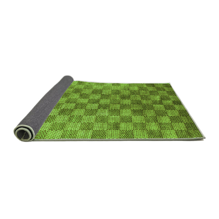 Sideview of Oriental Green Modern Rug, abs13grn