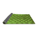 Sideview of Oriental Green Modern Rug, abs13grn