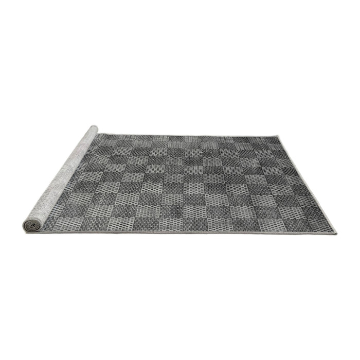 Sideview of Machine Washable Oriental Gray Modern Rug, wshabs13gry