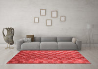 Machine Washable Oriental Red Modern Rug, wshabs13red