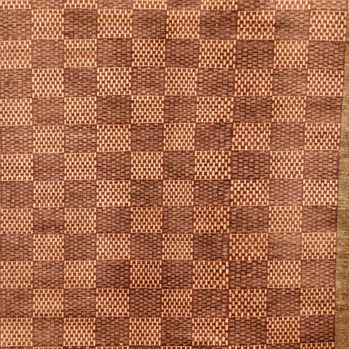 Machine Washable Abstract Orange Rug, wshabs13