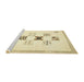 Sideview of Machine Washable Abstract Metallic Gold Rug, wshabs140