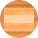 Round Abstract Orange Modern Rug, abs1400org