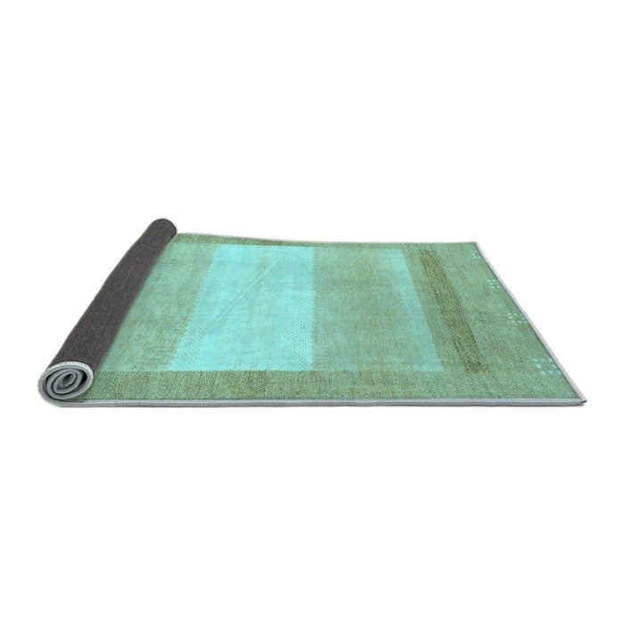 Sideview of Abstract Light Blue Modern Rug, abs1400lblu
