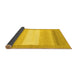 Sideview of Abstract Yellow Modern Rug, abs1400yw