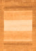 Machine Washable Abstract Orange Modern Area Rugs, wshabs1400org