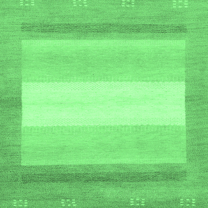 Square Machine Washable Abstract Emerald Green Modern Area Rugs, wshabs1400emgrn
