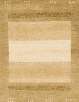 Machine Washable Abstract Yellow Rug, wshabs1400