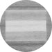 Round Machine Washable Abstract Gray Modern Rug, wshabs1400gry