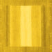 Square Abstract Yellow Modern Rug, abs1400yw