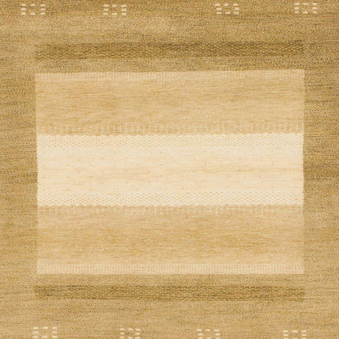 Square Machine Washable Abstract Yellow Rug, wshabs1400