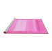 Sideview of Machine Washable Abstract Pink Modern Rug, wshabs1400pnk