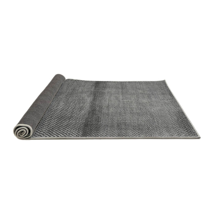 Sideview of Abstract Gray Modern Rug, abs1401gry
