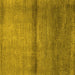 Square Abstract Yellow Modern Rug, abs1401yw