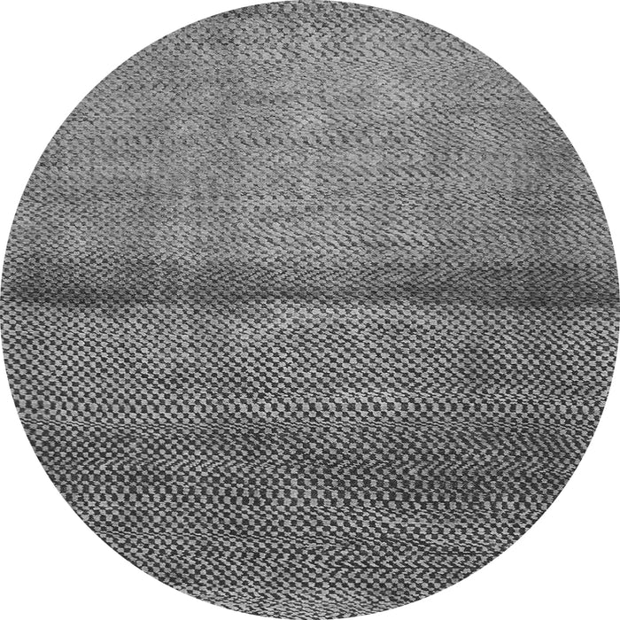 Round Abstract Gray Modern Rug, abs1401gry