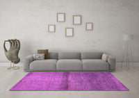 Machine Washable Abstract Purple Modern Rug, wshabs1401pur