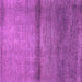 Square Machine Washable Abstract Purple Modern Area Rugs, wshabs1401pur
