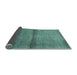 Sideview of Abstract Light Blue Modern Rug, abs1401lblu