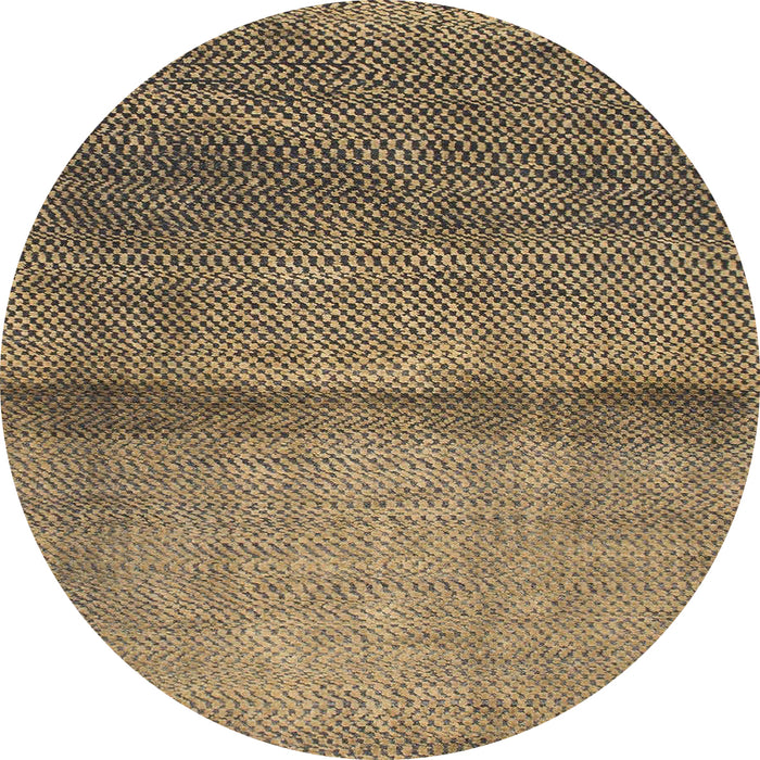 Round Machine Washable Abstract Red Brown Rug, wshabs1401