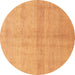 Round Abstract Brown Modern Rug, abs1402brn