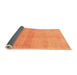 Sideview of Abstract Orange Modern Rug, abs1402org