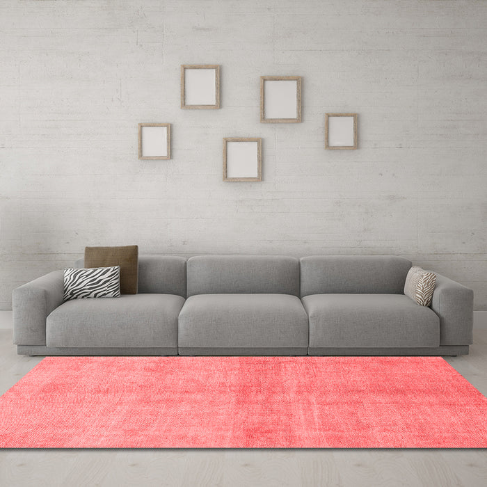 Modern Red Washable Rugs